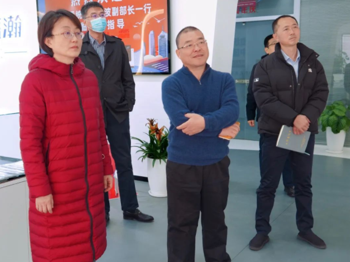 青島市嶗山區委統戰部常務副部長、區臺港澳辦主任陳波一行到訪盛瀚調研指導